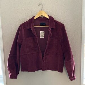 NWT Velvet heart corduroy burgundy jacket